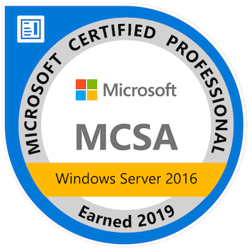 Microsoft Certified Solutions Associate: Windows Server 2016